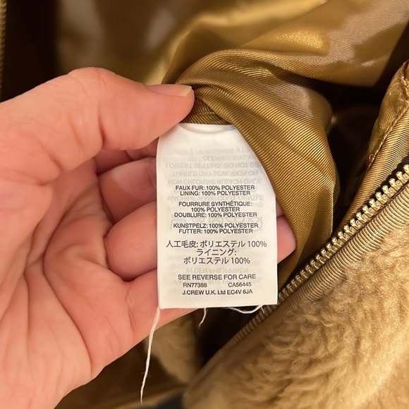 J.Crew Plush Fleece Excursion Vest Cognac XS - Picture 6 of 6